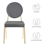 Craft Performance Velvet Dining Side Chair by Lefancy