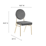 Craft Performance Velvet Dining Side Chair by Lefancy