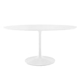 Lippa 60" Oval Wood Top Dining Table by Lefancy