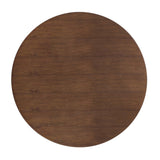 Lippa 48" Round Walnut Dining Table by Lefancy