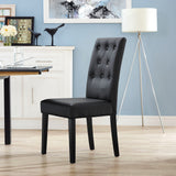 Confer Dining Vinyl Side Chair by Lefancy