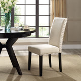 Parcel Dining Upholstered Fabric Side Chair by Lefancy