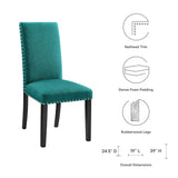 Parcel Dining Upholstered Fabric Side Chair by Lefancy