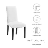 Parcel Dining Upholstered Fabric Side Chair by Lefancy