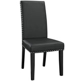 Parcel Dining Faux Leather Side Chair by Lefancy