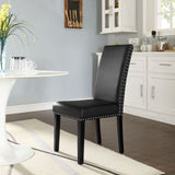 Parcel Dining Faux Leather Side Chair by Lefancy