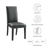 Parcel Dining Faux Leather Side Chair by Lefancy