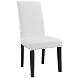 Parcel Dining Faux Leather Side Chair by Lefancy