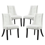 Noblesse Vinyl Dining Chair Set of 4 by Lefancy