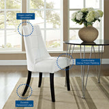 Noblesse Vinyl Dining Chair Set of 4 by Lefancy