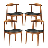 Tracy Wood Dining Chairs Set of 4 by Lefancy