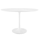 Lippa 48" Oval Wood Top Dining Table by Lefancy