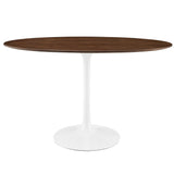 Lippa 48" Oval Wood Grain Dining Table by Lefancy