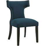 Curve Fabric Dining Chair by Lefancy