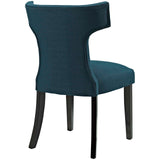 Curve Fabric Dining Chair by Lefancy