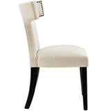 Curve Fabric Dining Chair by Lefancy