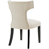 Curve Fabric Dining Chair by Lefancy