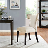 Curve Fabric Dining Chair by Lefancy