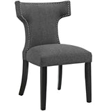 Curve Fabric Dining Chair by Lefancy