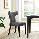 Curve Fabric Dining Chair by Lefancy