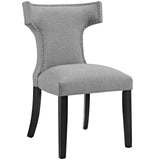 Curve Fabric Dining Chair by Lefancy