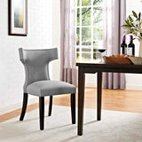 Curve Fabric Dining Chair by Lefancy