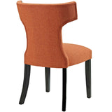 Curve Fabric Dining Chair by Lefancy