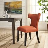 Curve Fabric Dining Chair by Lefancy