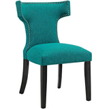 Curve Fabric Dining Chair by Lefancy