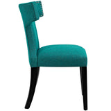 Curve Fabric Dining Chair by Lefancy