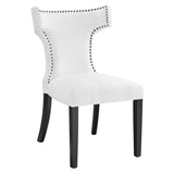 Curve Fabric Dining Chair by Lefancy