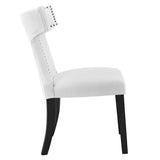 Curve Fabric Dining Chair by Lefancy