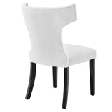 Curve Fabric Dining Chair by Lefancy