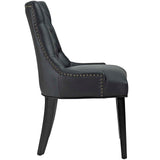 Regent Tufted Vegan Leather Dining Chair by Lefancy