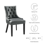 Regent Tufted Vegan Leather Dining Chair by Lefancy