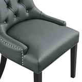 Regent Tufted Vegan Leather Dining Chair by Lefancy