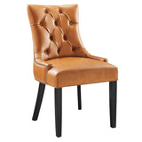 Regent Tufted Vegan Leather Dining Chair by Lefancy