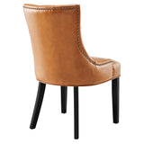 Regent Tufted Vegan Leather Dining Chair by Lefancy