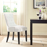 Regent Tufted Vegan Leather Dining Chair by Lefancy