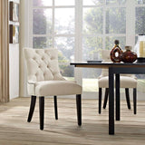 Regent Tufted Fabric Dining Chair by Lefancy