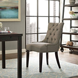 Regent Tufted Fabric Dining Chair by Lefancy