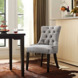 Regent Tufted Fabric Dining Chair by Lefancy