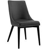 Viscount Vegan Leather Dining Chair by Lefancy