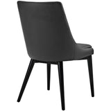 Viscount Vegan Leather Dining Chair by Lefancy