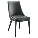 Viscount Vegan Leather Dining Chair by Lefancy