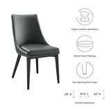 Viscount Vegan Leather Dining Chair by Lefancy