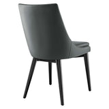 Viscount Vegan Leather Dining Chair by Lefancy