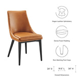 Viscount Vegan Leather Dining Chair by Lefancy