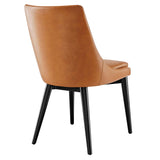 Viscount Vegan Leather Dining Chair by Lefancy