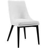 Viscount Vegan Leather Dining Chair by Lefancy